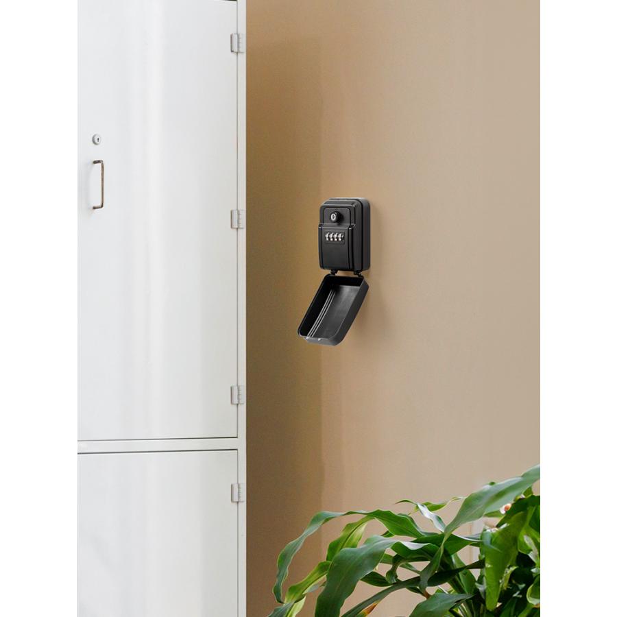 イーサプライ（e-supply） キーボックス 屋外 ダイヤル式 壁掛け 暗証