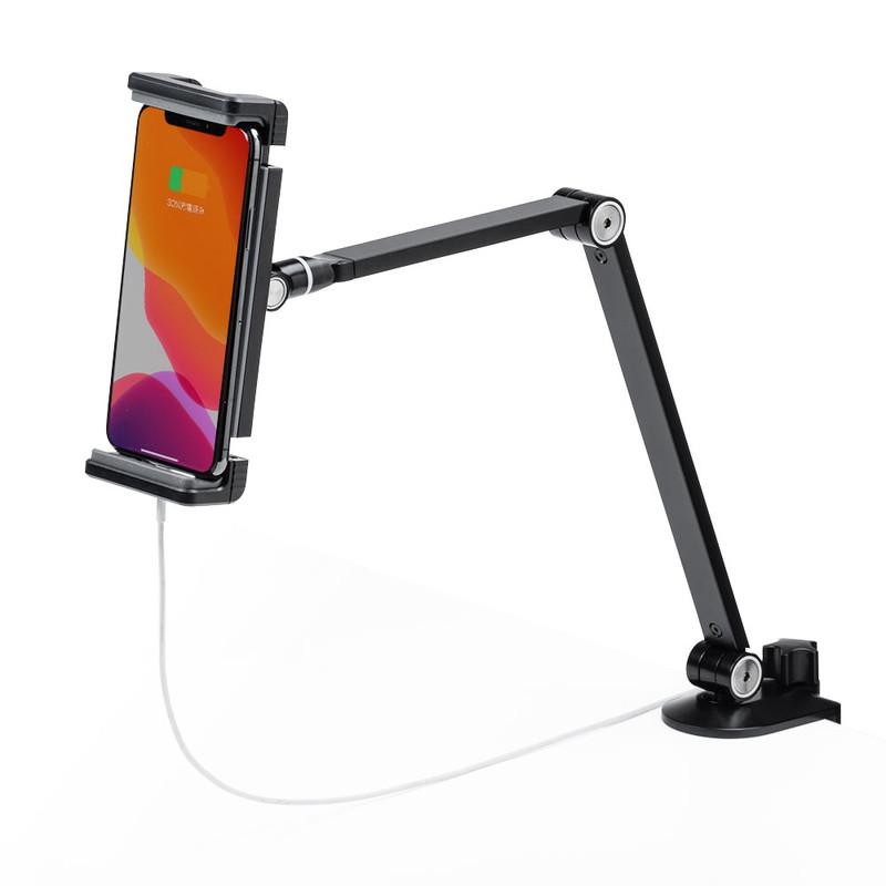 イーサプライ（e-supply） iPad・タブレットアームスタンド クランプ式