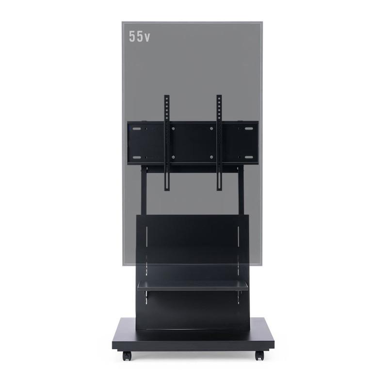 イーサプライ テレビスタンド デジタルサイネージ キャスター付