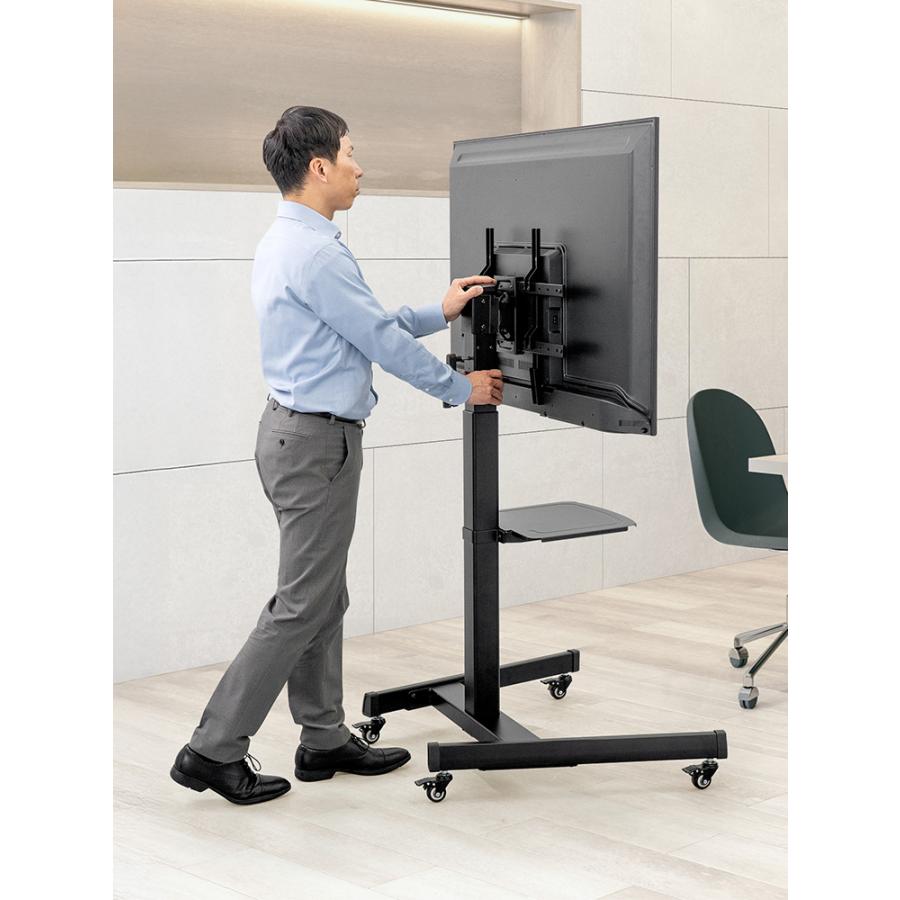 イーサプライ（e-supply） テレビスタンド キャスター付 テレビ台 65