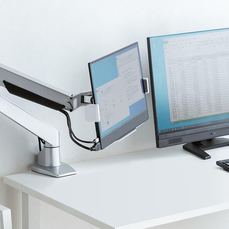 イーサプライ ノートパソコントレー マウント ホルダー ノートPC