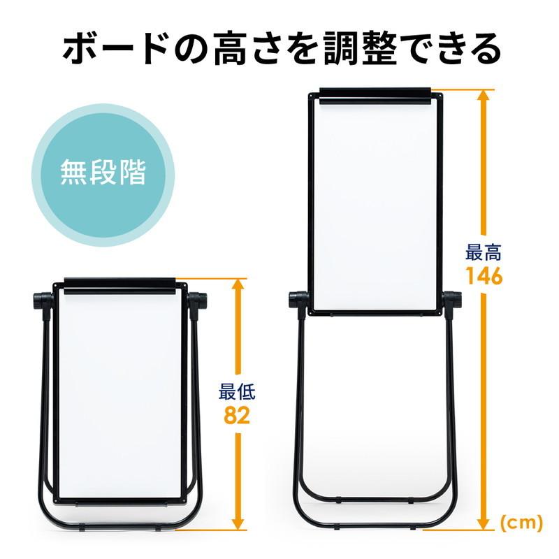 スタンド式ホワイトボード（両面使用可） ホワイトボード スタンド式 折りたたみ式 両面使用可 マグネット