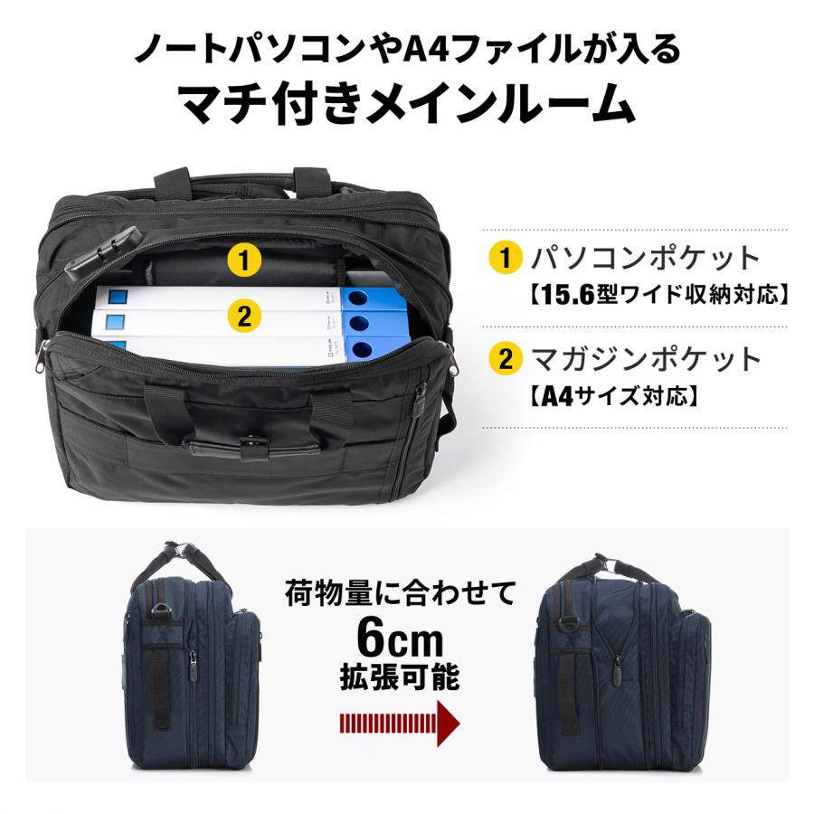 SANWA SUPPLY（サンワサプライ） ビジネスバッグ 軽量 通勤 出張
