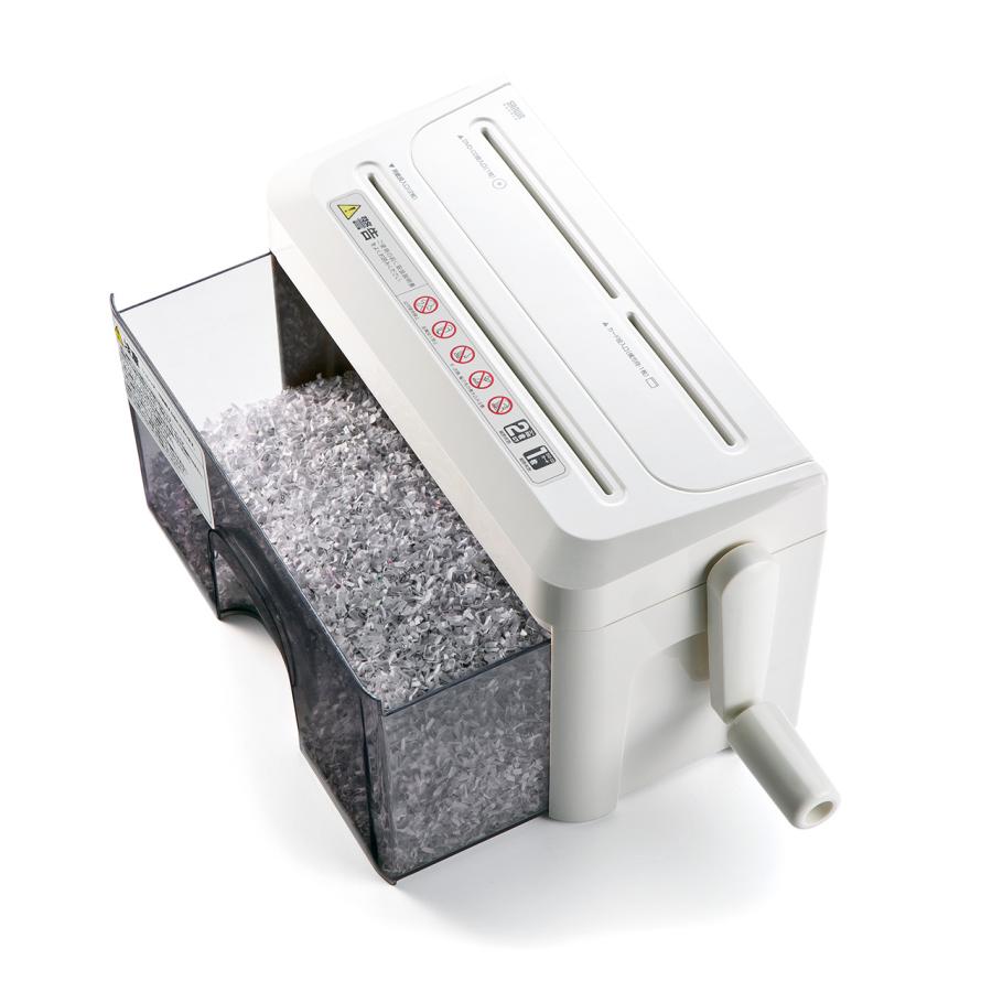 SANWA SUPPLY（サンワサプライ） シュレッダー 家庭用 手動 マイクロ