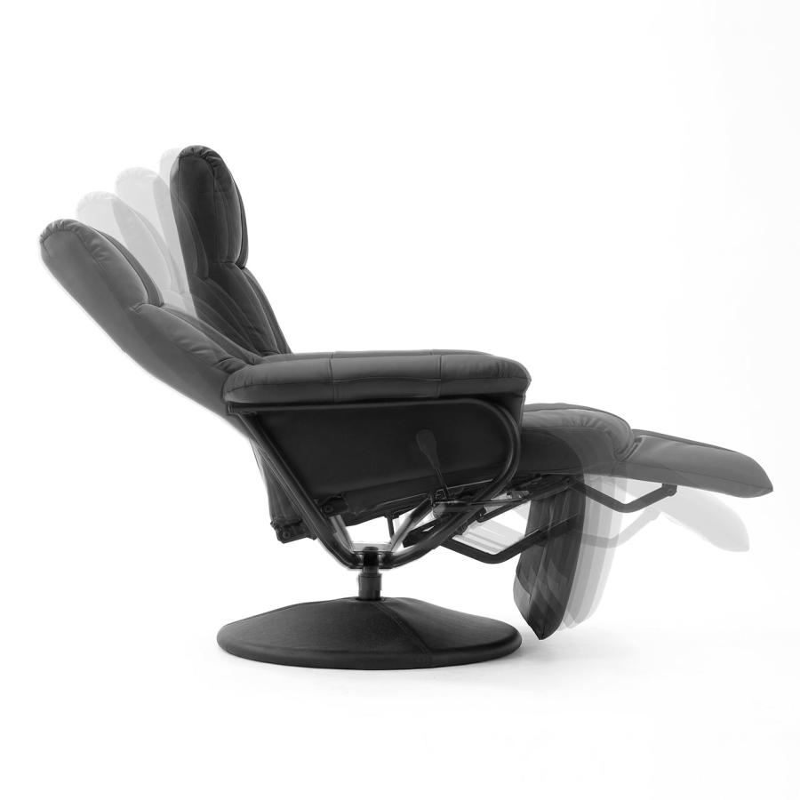 SANWA SUPPLY リクライニングチェア オットマン 収納型