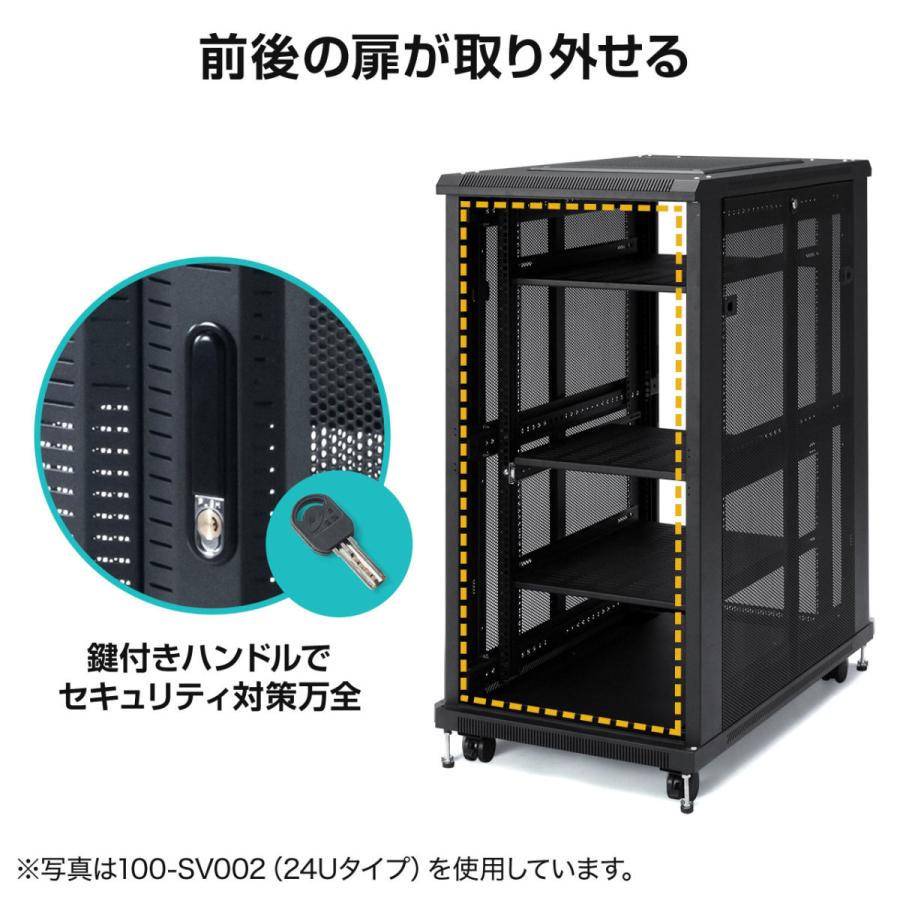 SANWA SUPPLY サーバーラック 19インチ 大型 36U メッシュパネル SANWA SUPPLY サーバーラック 19インチ 大型 36U メッシュパネル