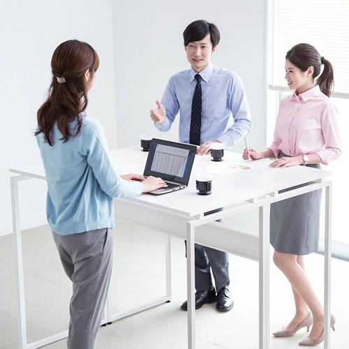 スタンディングデスク 幅120cm スタンディングテーブル ミーティングテーブル オフィスワークテーブル 立ち作業 EHD-ST12050W サンワサプライ|esupply|09