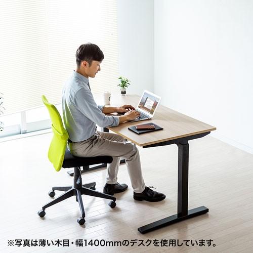 手動昇降デスク ハンドル式 幅120×奥行70cm ホワイト ERD-SH12070WN サンワサプライ_2