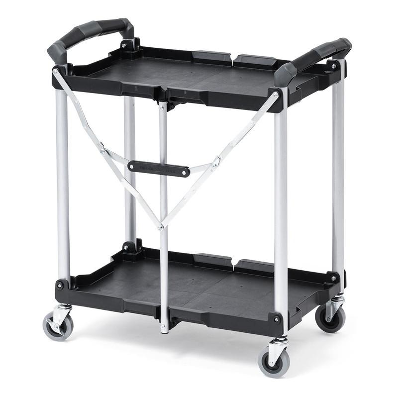 ツールワゴン 2段 折りたたみ カート 台車 キャスター付 総耐荷重50kg 4輪 軽量 介護施設 EZ1-CART013 | SANWA SUPPLY | 16