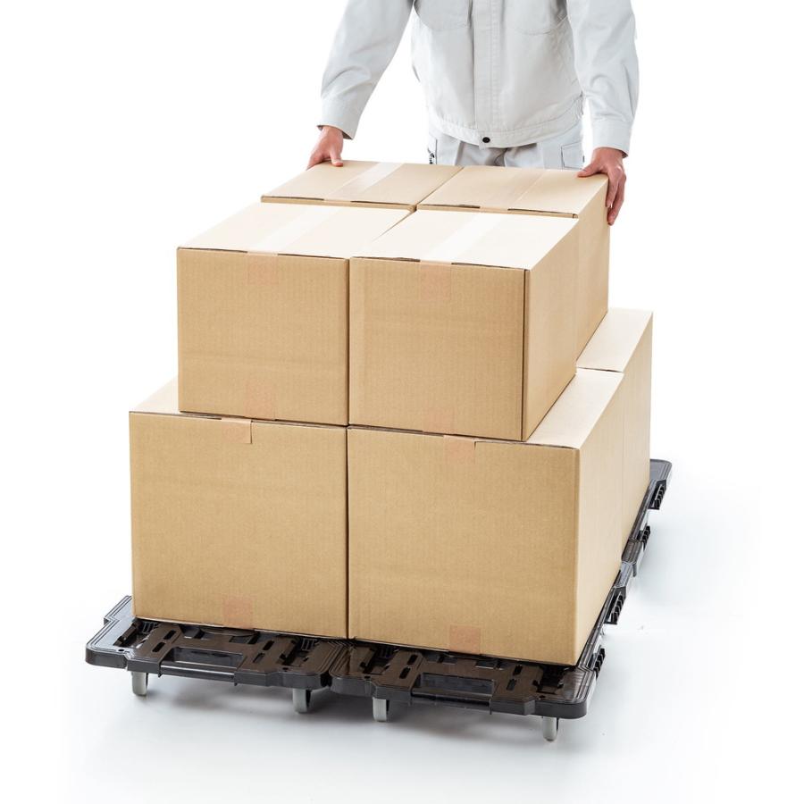 SANWA SUPPLY（サンワサプライ） 平台車 耐荷重80kg 積み重ね可能 連結