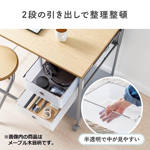 SANWA SUPPLY 折りたたみデスク 折りたたみイス付 キャスター付 SANWA SUPPLY 折りたたみデスク 折りたたみイス付 キャスター付