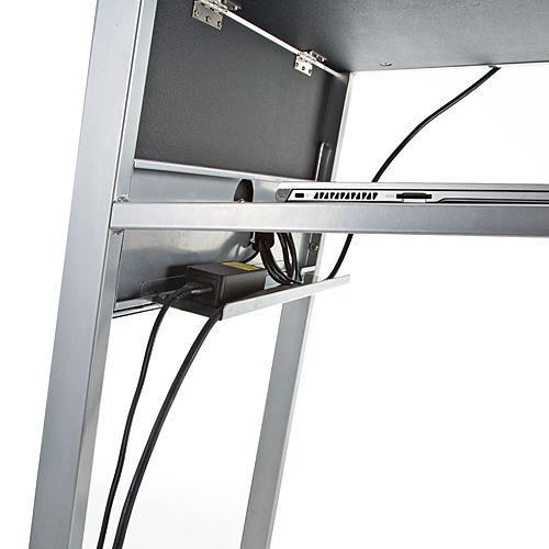 プロジェクター台 天板拡張機能付  ノートパソコン台 演台 EZ1-DESK099の画像