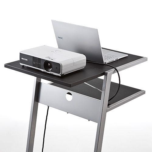 プロジェクター台 天板拡張機能付  ノートパソコン台 演台 EZ1-DESK099の画像