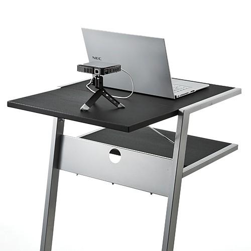 プロジェクター台 天板拡張機能付  ノートパソコン台 演台 EZ1-DESK099の画像
