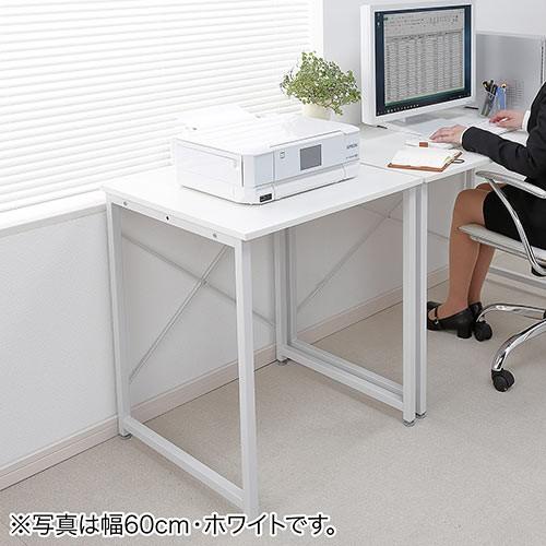 パソコンデスク 平机 幅70cm 奥行60cm 高さ70cm ワークデスク シンプル フリーアドレス ブラウン EZ1-DESKF011BR｜esupply｜12