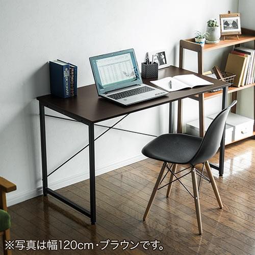 パソコンデスク 平机 幅70cm 奥行60cm 高さ70cm ワークデスク シンプル フリーアドレス ブラウン EZ1-DESKF011BR｜esupply｜17