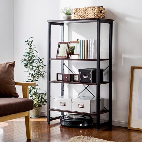 SANWA SUPPLY（サンワサプライ） デスク横シェルフ 4段 幅60cm 奥行き