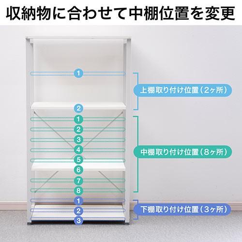 SANWA SUPPLY デスク横シェルフ 4段 幅60cm 奥行き35cm マルチ