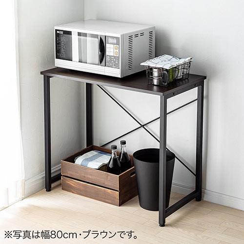 パソコンデスク 幅100cm 奥行45cm シンプルデスク 平机 ブラウン EZ1-DESKF016BR｜esupply｜13