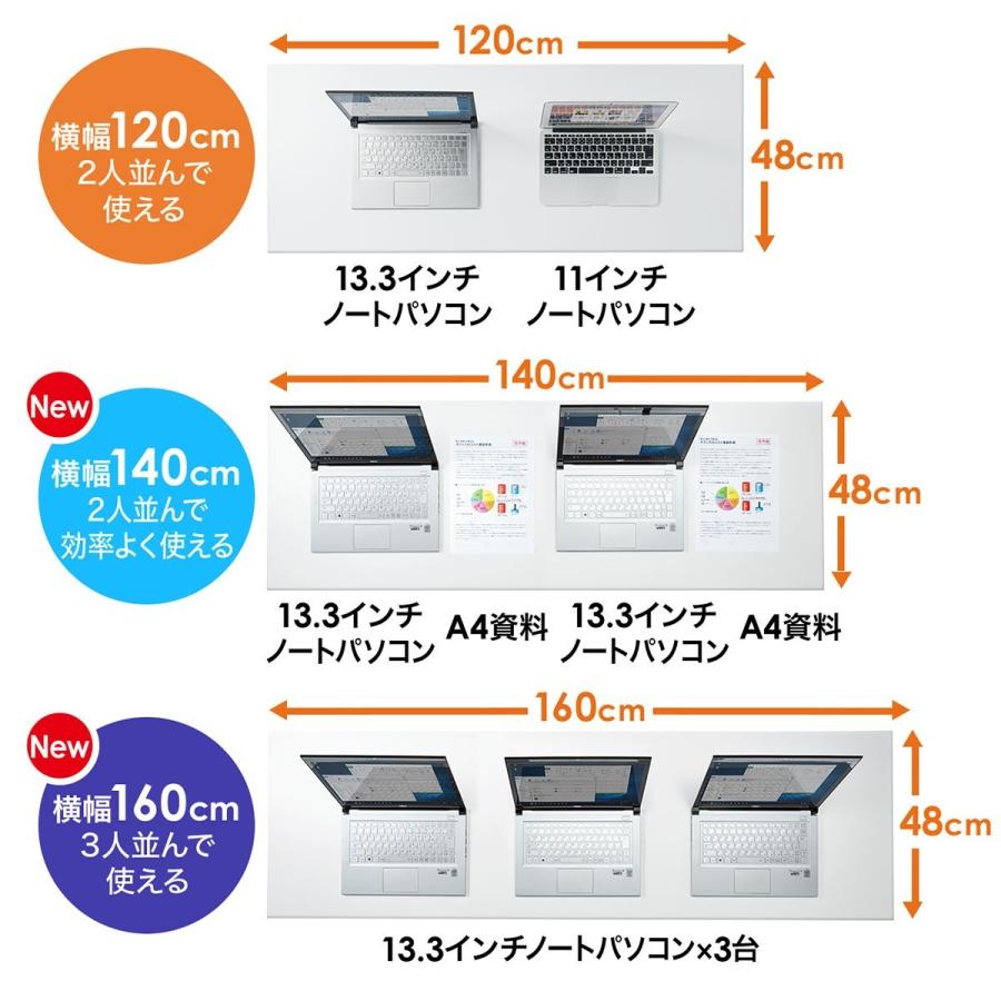 SANWA SUPPLY（サンワサプライ） スタンディングデスク 幅140cm高さ