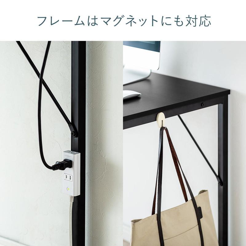 パソコンデスク 幅120cm 奥行60cm ワークデスク ツートンデスク 平机 シンプル 黒 赤 EZ1-DESKF031BK1｜esupply｜15