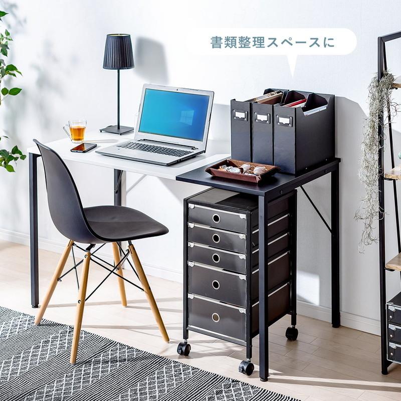 パソコンデスク 幅120cm 奥行60cm ワークデスク ツートンデスク 平机 シンプル 黒 赤 EZ1-DESKF031BK1｜esupply｜07