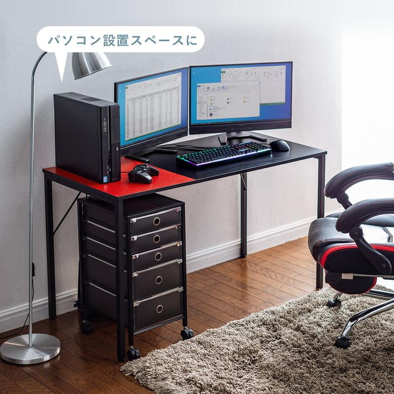 SANWA SUPPLY パソコンデスク 幅120cm 奥行60cm ワークデスク ツートン 