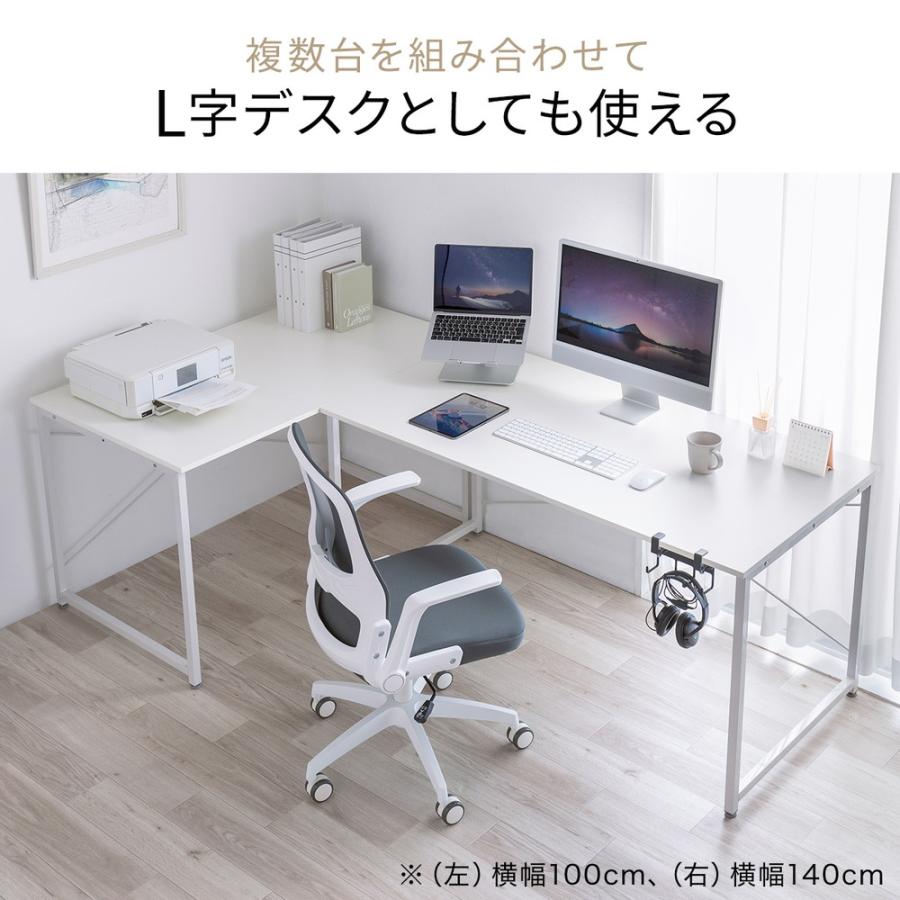 【美品】仕事用デスク（幅約160cm × 奥行70cm）2024年1月購入 SANWA SUPPLY（サンワサプライ） シンプルデスク ワークデスク 机 幅