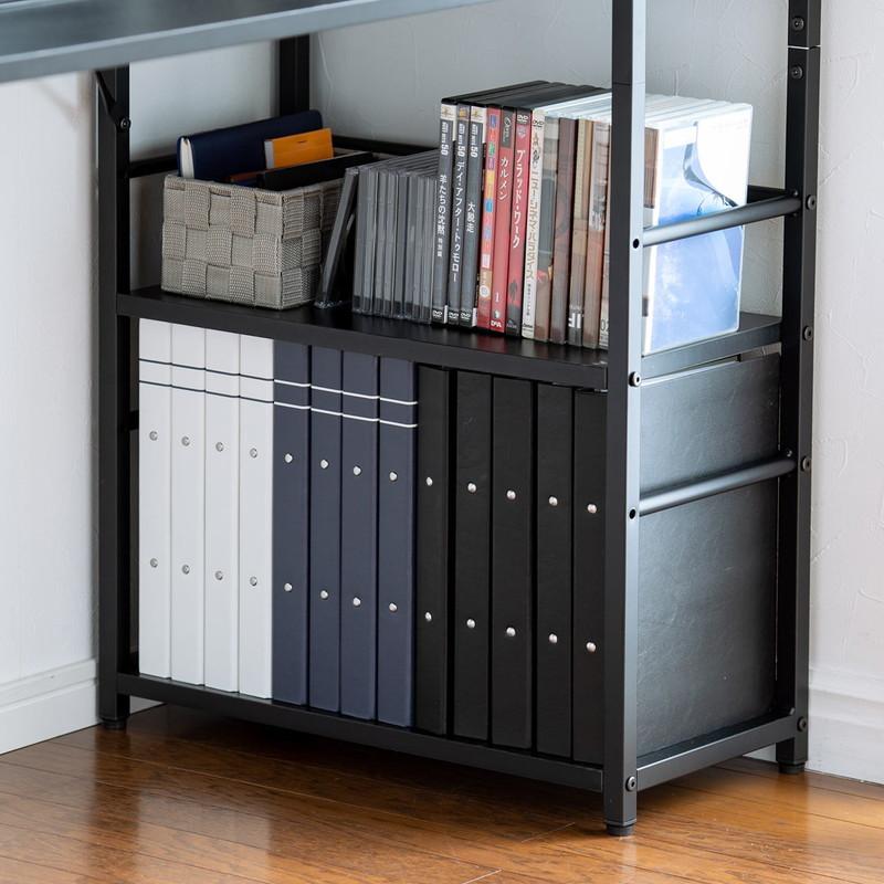 SANWA SUPPLY（サンワサプライ） パソコンデスク シェルフ付 収納