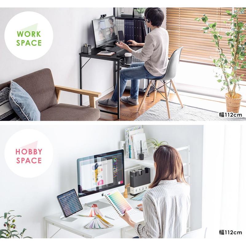 SANWA SUPPLY（サンワサプライ） パソコンデスク シェルフ付 収納