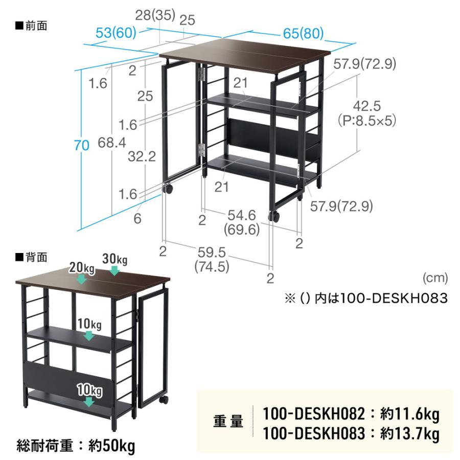 SANWA SUPPLY（サンワサプライ） 折りたたみデスク 折りたたみテーブル