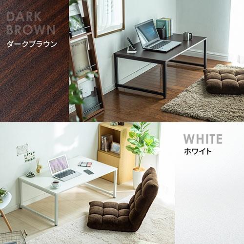 パソコンデスク ローデスク ローテーブル 幅100cm 奥行60cm 高さ38cm 白天板 ホワイト EZ1-DESKL005W｜esupply｜12