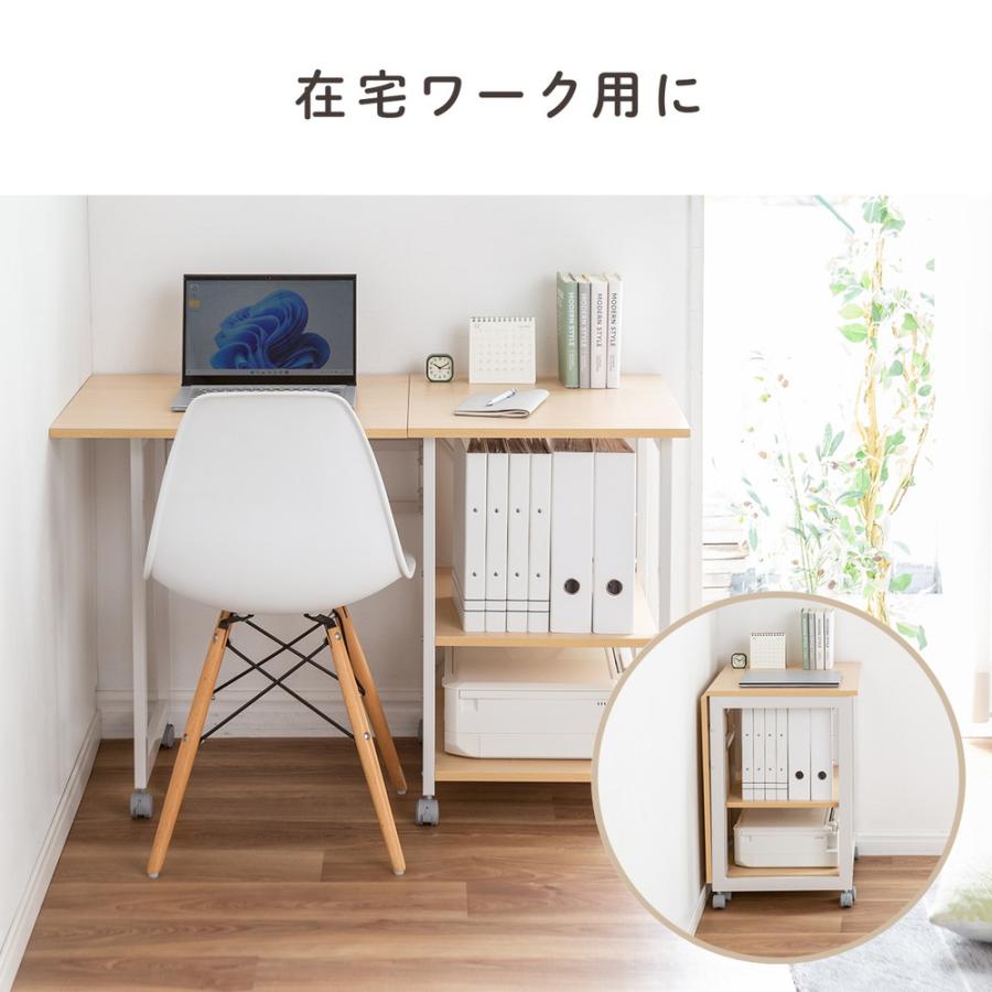 SANWA SUPPLY 折りたたみデスク コンパクト ワゴン 作業台 SANWA SUPPLY 折りたたみデスク コンパクト ワゴン 作業台