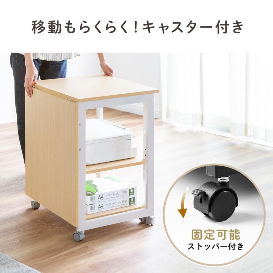 SANWA SUPPLY 折りたたみデスク コンパクト ワゴン 作業台