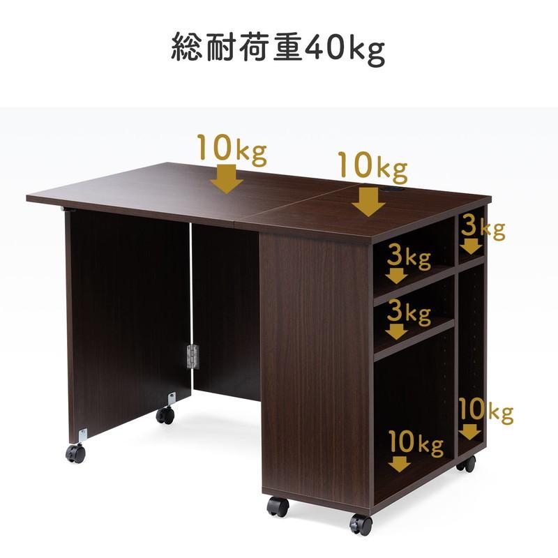 SANWA SUPPLY 折りたたみデスク コンパクトデスク 折りたたみ