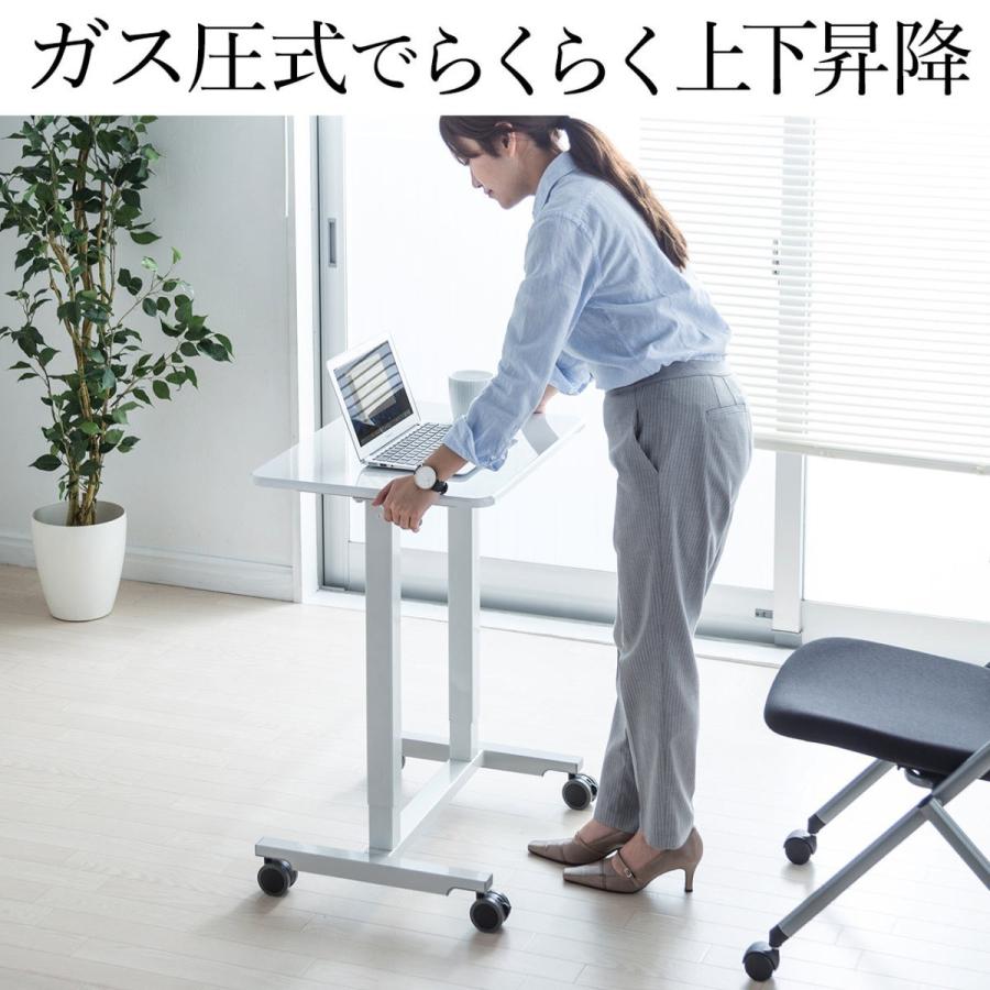 SANWA SUPPLY（サンワサプライ） 昇降デスク 上下昇降 ガス圧式