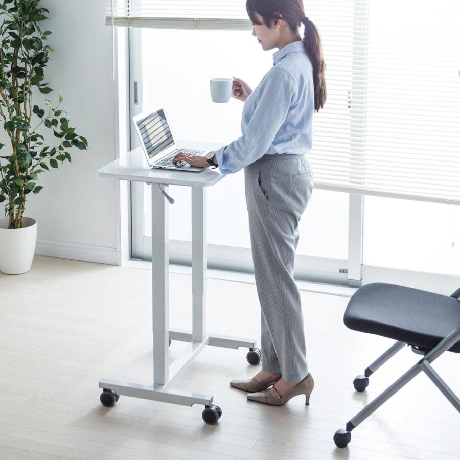 SANWA SUPPLY（サンワサプライ） 昇降デスク 上下昇降 ガス圧式