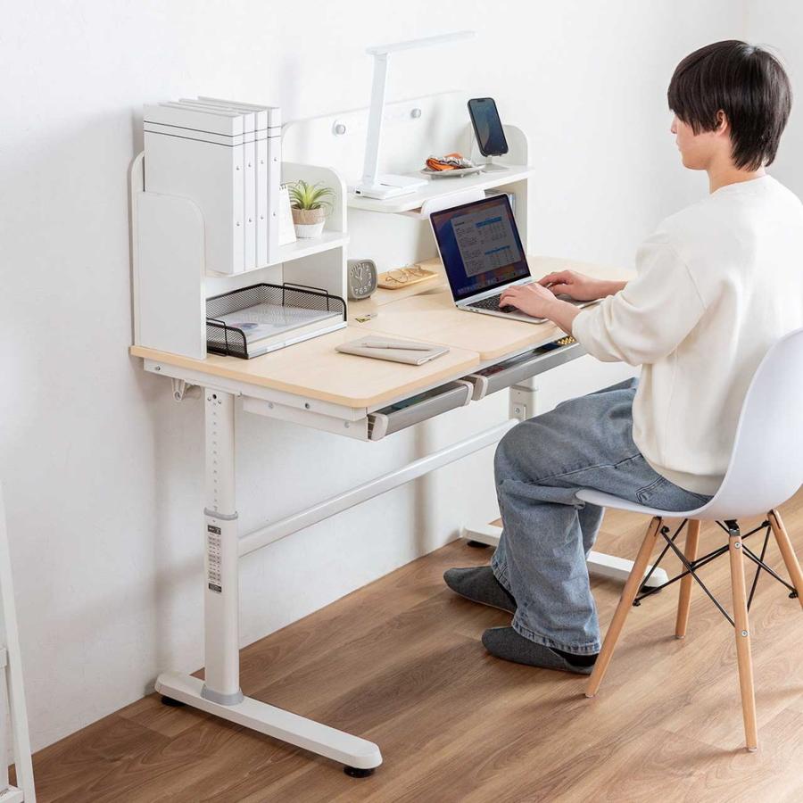 SANWA SUPPLY（サンワサプライ） 学習机 勉強机 多機能 タブレット対応