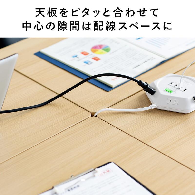 折りたたみテーブル 幅100cm 奥行60cm キャスター付 学習塾 机 テレワーク 中棚付 木目調 コンパクト EZ1-FD019Mの画像