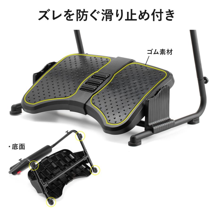 SANWA SUPPLY フットレスト デスク下 オットマン付 クッション付 SANWA SUPPLY フットレスト デスク下 オットマン付 クッション付