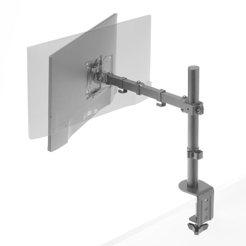 SANWA SUPPLY モニターアーム ディスプレイアーム クランプ固定 水平3