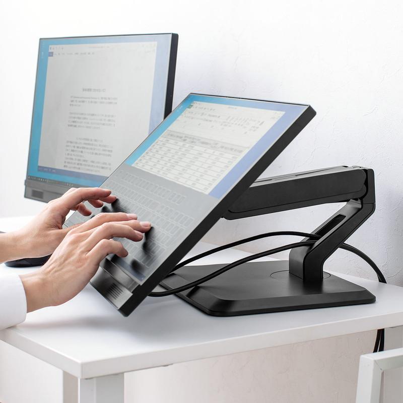 SANWA SUPPLY（サンワサプライ） モニターアーム 置き型 ガス圧 2