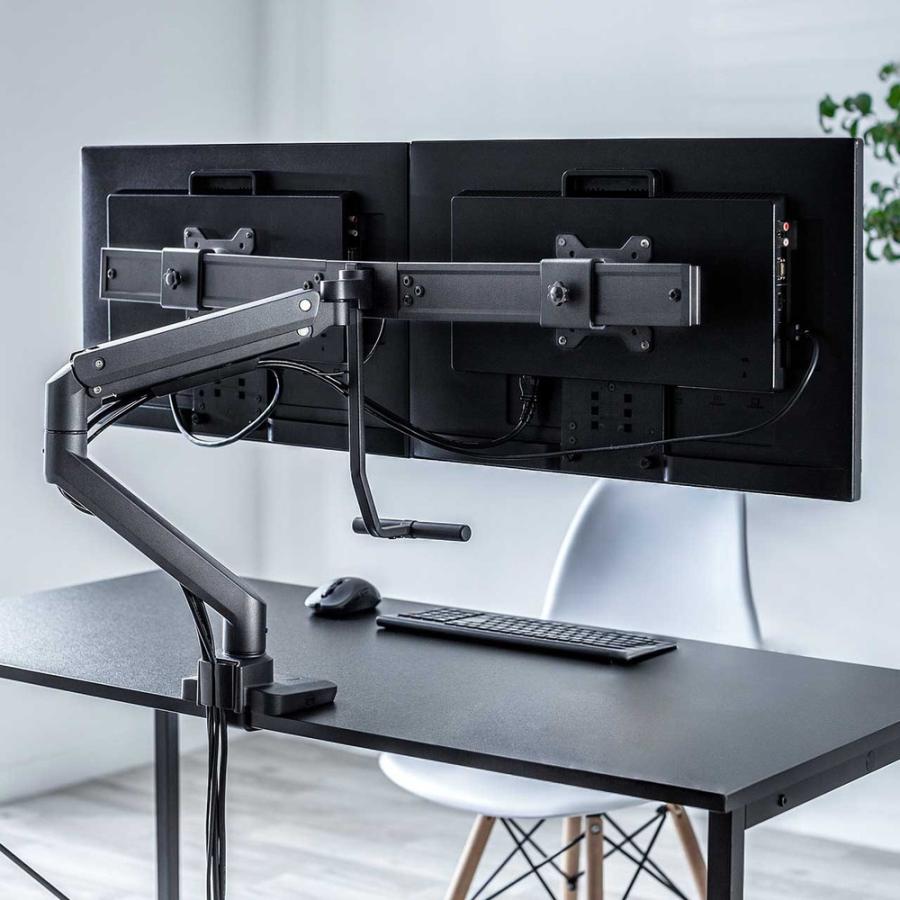 SANWA SUPPLY（サンワサプライ） モニターアーム デュアル 32インチ