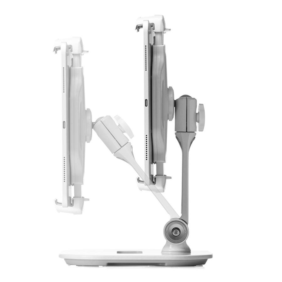 iPad・タブレットアームスタンド 6〜13インチ対応 角度調整 回転 スタンド式 ホワイト アルミ製 EZ1-LATAB013W|esupply|18