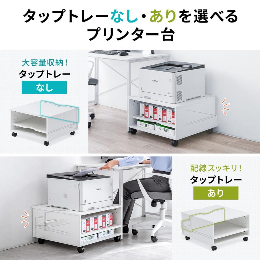 プリンター台ローデスク60x45cm キャスター付き SANWA SUPPLY（サンワサプライ） 在庫限り プリンタ台 プリンタラック