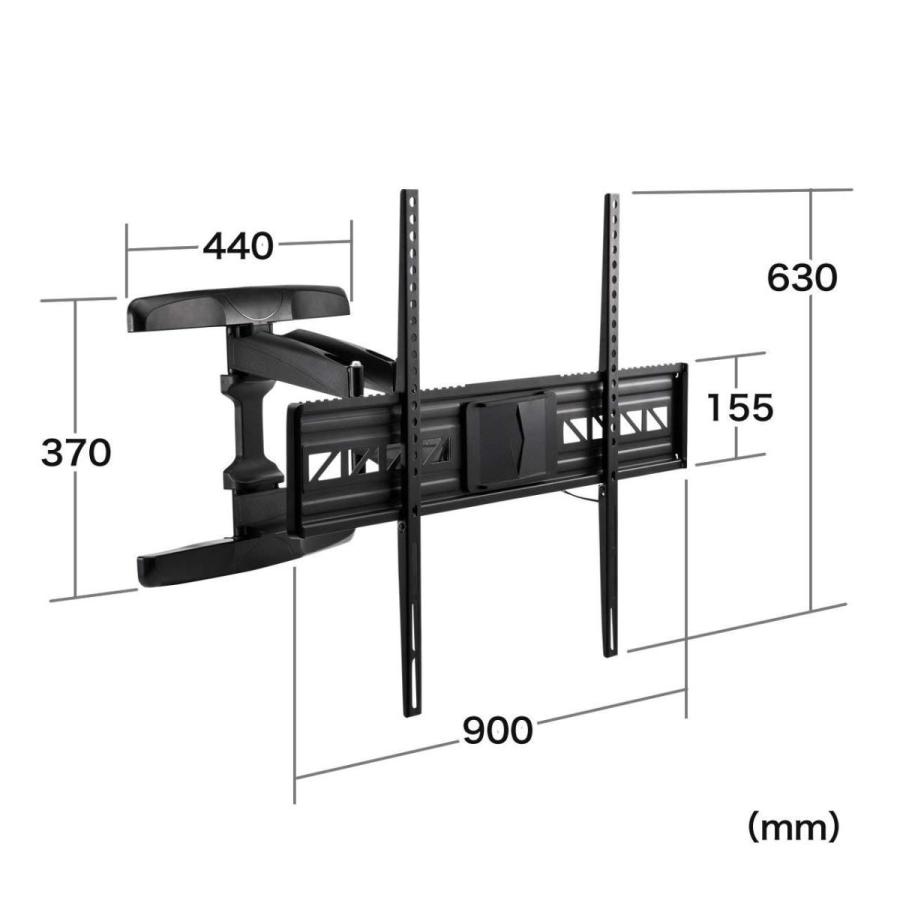 テレビ壁掛け金具 液晶テレビ 壁掛 42型〜80型対応 ダブルアーム 角度・前後・左右調節対応  EZ1-PL006｜esupply｜07