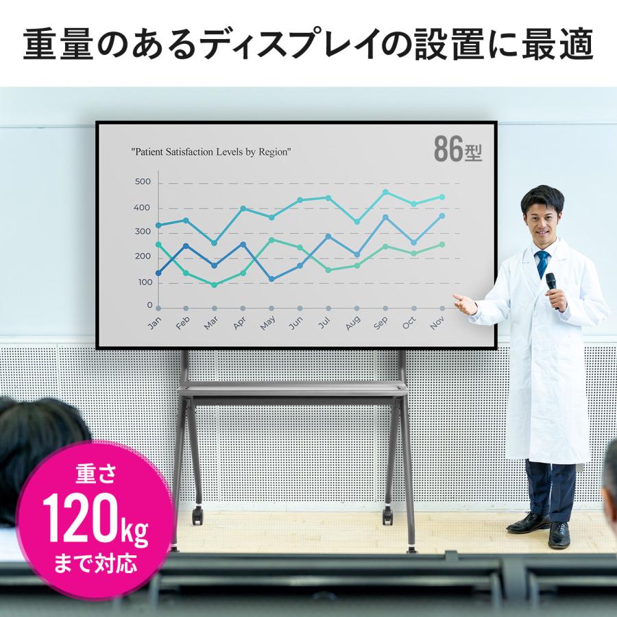 SANWA SUPPLY（サンワサプライ） 大型テレビスタンド 高耐荷重スタンド
