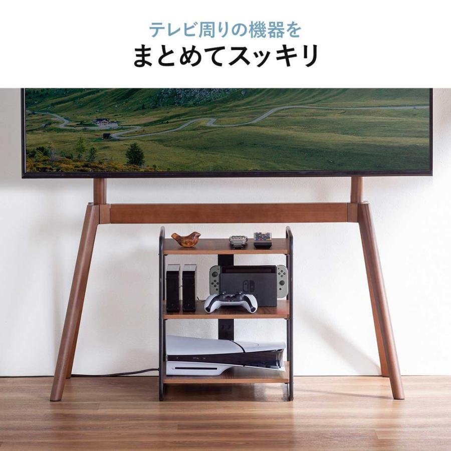 SANWA SUPPLY オーディオラック 木製 収納 3段 総耐荷重90kg SANWA SUPPLY オーディオラック 木製 収納 3段 総耐荷重90kg