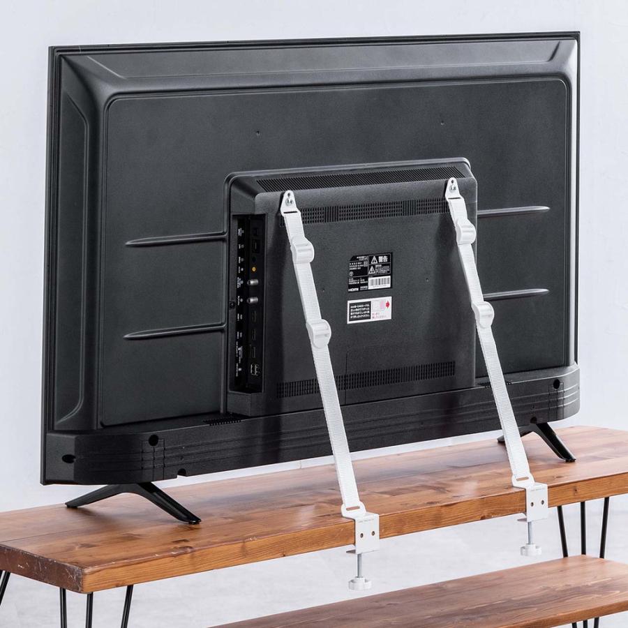 SANWA SUPPLY（サンワサプライ） テレビ転倒防止ベルト 耐震 テレビ