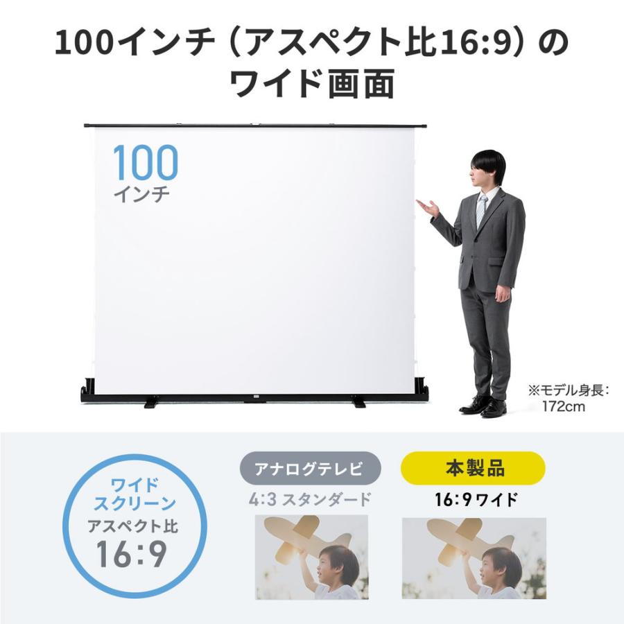 SANWA SUPPLY（サンワサプライ） プロジェクタースクリーン 100インチ